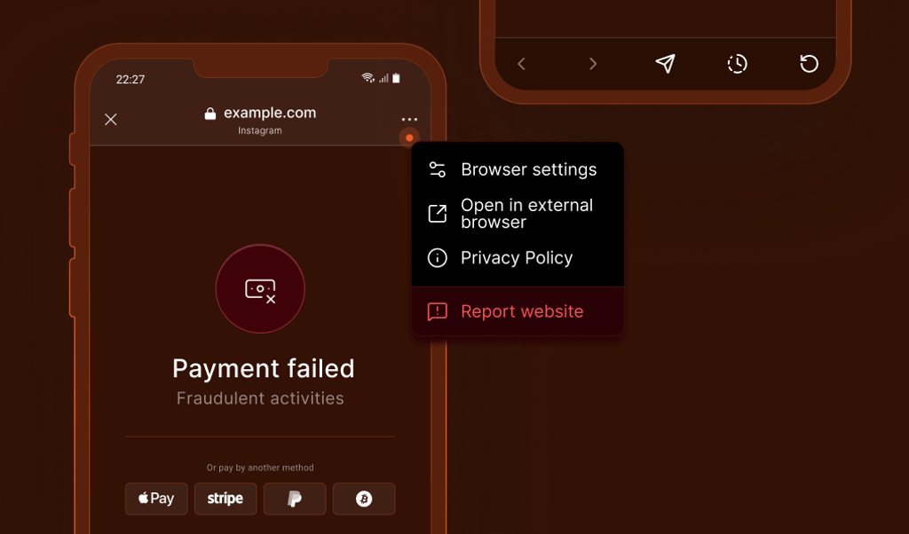 How to prevent mobile fraud in embedded browsers